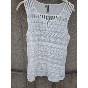 Maurices Women's Lace White See Thru Cami Tank Size Large